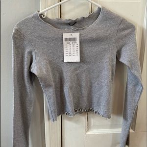 NWT Brandy Melville Grey long Sleeve